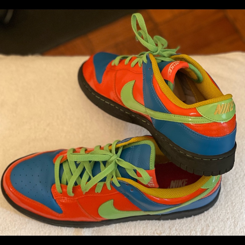Nike dunks I.D. Multicolor Athletic Shoes - Red, Blue, Green size mens 13.